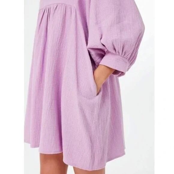 Pomander Place by Tuckernuck Lavender Gauze Millie Dress Large NWT - Picture 5 of 8